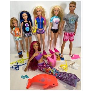 Barbie - Dolphin Magic Doll Collection - Barbies Lot